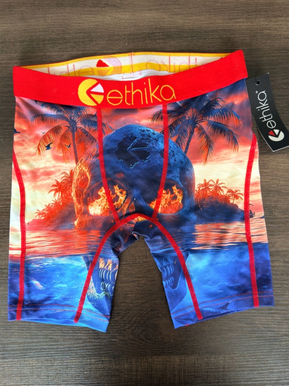 ethika Tropical Skull Print boxer brief Youth L (10/12)